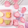 Baking Moulds 8Pcs/set Easter Biscuit Mold Plastic Egg Cookie Cutter Stamp Party Fondant Cake Decoration Tools