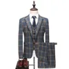 Suit Men's Business Casual Oversized Hot Selling Suit Set Korean Slim Fit Suit Three Piece Set Youth Wedding Dress