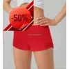 lu yoga outfits Dames Sportshorts Casual Fitness Hotty Hotpants voor Dames Meisje Workout Gym Hardlopen Sportkleding lu met Ritsvak Sneldrogend M