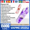 オリジナルVapme Shisha Hookah Puff 15000使い捨ての吸引メッシュコイル650MAHタイプC 25mlプレフィルドポッド12フレーバーベイプペンパフ15K Eタバコvsランドムトルネード12k