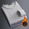 Men's Thermal Underwear Shirt Soft Pcs Clothing Tops Warm T-shirts Solid Thermal Underwear Clothes Black Long Brand Men O/v-neck Color Sleeve 1 231218