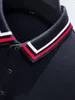 Men's Polos 2023 Male Polo Shirt Business Style Clothes Long Sleeve Cotton Autumn And Spring Casual For Man Korean SlimTops