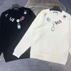 Tasarımcı Livoods Sweatshirt İnce Sweater Kadın ve Erkek Hoodless Sweatshirt Sweater Örme Üst Erkek Yuvarlak Boyun Külot Çift Elbise