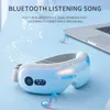 リラックスして目のひずみを減らすための熱圧縮Bluetooth Music Massagerを備えたアイマッサージャーアイマッサージャー睡眠を改善する231218