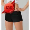 lu yoga outfits Dames Sportshorts Casual Fitness Hotty Hotpants voor Dames Meisje Workout Gym Hardlopen Sportkleding lu met Ritsvak Sneldrogend M