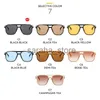 Okulary przeciwsłoneczne DYMYMJ SUBLASSS SUN SUN SUNSKES Kobiety Proste duże okulary przeciwsłoneczne Men Vintege Yellow Shades Women Drivgafas de sol hombre j231218