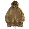 Giacche da uomo Cappotto classico primaverile Bottoni morbidi Mezza abbottonatura Anti-pilling Outdoor Casual Pullover sottile Felpa con cappuccio Felpa cargo Antivento