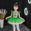 Stage Wear Kids Concert Sequined Dancing Clothing TUTU Dress For Girls Jazz Dance Costume Toddler Child Wedding Princess