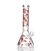 2021 Mushroom Beaker Bong Hookah 5mm tjock glöd i Dark Glass Water Pipe Oil Rig Dab Recycler Röker Accessories Bowl 12 LL