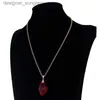 Pendentif colliers Mode film charme sorcier philosophe pierre magique collier rouge acrylique pendentif potier bijoux pour hommes femmes cadeaux L231218