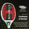 Tennisschläger HOOWAN Beyond Yellow Beach Tennisschläger, Karbonfaser, 3K, professionell, 22 mm weicher EVA-Kern, raue Oberfläche mit Bezug, 231216