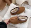 Tasman Slippers Tazz Mustard Seed Platform الكلاسيكية Ultra Mini Boot Boot Spring and Fall Chestnut Wool Fur Slides Sheepeskin Winter Winal Women Men Slip-On Tasman Tasman