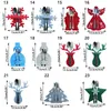 Estatuetas decorativas 4 peças 36 estilos suporte de faca e garfo de natal, bolsa de talheres de bolso de árvore de natal, tecido não tecido, organizador de panelas
