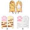 Oven Mitts Microwave Non Slip Baking Heat Resistant Insulation Gloves Cat Paws Cartoon Animal 231218