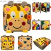 Tri Nesting Stacking Toys Montessori Toy Busy Board Girafe Livre occupé pour bébé 1 2 3 âges Apprentissage préscolaire Livre silencieux éducatif Jouet sensoriel pour voyage Q231218