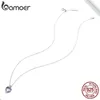 Colliers Bamoer Poisson Écaille Coeur Collier Chat Oreille Goujons Authentique Sterling Sier Coeur Boucles D'oreilles Femme Cadeau Fine Bijoux Ensemble