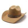 Berets Herrenhüte Western Cowboyhut Cowgirl Country Jazz Reiten 2023 Panama Fedora Caps Luxus