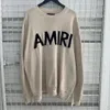 Lazy AMIR1 cashmere lettera bordo grezzo distruzione marchio di moda americano casual semplice maglione premium per uomo e donna