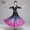 Stage Wear X2125 Jupe moderne Femme National Standard Dance Waltz Ballroom Custome Robe latine