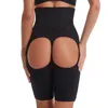 Cintura barriga shaper sexy algodão controle calcinha corpo shaper mulheres sem costura roupa interior mostrar nádegas cintura alta bunda levantador plus size barriga magro tanga 231216