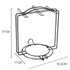 Rangement de cuisine 1 pièces porte-gobelet en fer noir café en acier inoxydable 6 tasses peinture en aérosol antirouille suspendue au sol