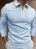 Men's Polos Brand Solid Color Lapel Short-sleeved Shirt Summer Fashion Pocket POLO Business Casual T-shirt