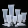 Storage Bottles 30Pcs Empty Plastic Frosted Cosmetic Soft Tubes Flip Lid Refillable Sample For Facial Cleanser Hand Cream Makeup Lotion