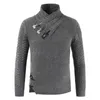 Felpe con cappuccio da uomo Felpe con cappuccio invernale Maglione a collo alto Moda Pullover di grandi dimensioni Autunno Camicie calde Abbigliamento retrò Maglieria 231218