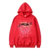 555 Spider Hoodie Designer Kvinnor Pullover Pink Red Sp5der Young Thug Hoodies Men Womens broderade webbsweatshirt JOGGERS KQR9