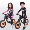 衣料品セットサイクリング子供のスーツ春と秋の長袖レースバランス自転車ローラースケートスポーツウェア231218