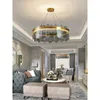 Pendant Lamps Living Room Chandelier Light Luxury Crystal Glass Round Post-Modern Simple 2023 Elegant Dining Bedroom