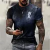 T-shirts pour hommes Chemise d'été K 3D Imprimer Sweat à manches courtes King Spades Motif Harajuku T-shirts vintage surdimensionnés T-shirts pour hommes Tops