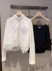Bluzki damskie biała koszula jesienne ubrania 2023 Wiktoriańska bluzka luźna fit blusas femininas com frete gratis kobiety