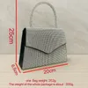 Ladies Single Shoulder Diagonal Cross Bag Handbag New Design Europe och USA Inlaid Rhinestone Dinner Bag FMT-4100