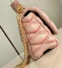 10A Original Quality Pink Twist Luxury Designer Bag Lambskin Shoulder Bag Women Chain Bags Purse Crossbody Shoulder Bag With Box