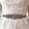 Fajas de boda para la novia Vestidos nupciales Cinturones Cinta de cristal de diamantes de diez rieles de baile de graduación Red Black Black Blush plateado Imagen real