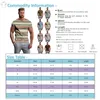 Mäns T-skjortor Retro Ethnic Printing Tee Shirt 2024 Casual kortärmad rund hals Basic Daily Street Pullover Tops