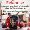Designer Dog Clothes Brand Apparel With Classic Letter Pattern Warm Luxurious Hoodie Cold Weather Coats Cozy Windproof Jacket For Smal Dh5Hl