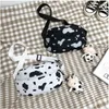 Waist Bags Woman Chest Bag Korea INS Cow Canvas Small Messenger Japanese Harajuku Style Wild Girl Cute Student Female Pockets