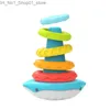 Sorting Nesting Stacking toys Kids Stacking Rings Toy Early Educational Toy Stacking Toy Hand-Eye Coordination Training Toy for Children School Play Q231218