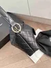 Totes Womens Designer Handbag CF Caviar Shoulder Bag Classic Leather Plaid Luxury Designer Chain Handbag CC Large Capacity Metallic Letter Crossbody Bags 26CM