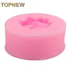 Bakningsformar rosform godis jello 3d silikon mögel mögel tårta verktyg baksida konditory bar tvål 2363