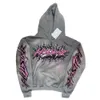 Hellstar hoodie rosa herrar tröjor byxa y2k huvtröja lös hoody