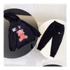 Autumn And Winter Childrens Suits Boys Girls Long Sleeve Warm Hoodie Pants Two Sets Of High-End Tren Wear Size 90-150Cm Drop Deliver Dhqav