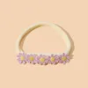 Hårtillbehör Baby Flower pannband Daisy Head Bands Girl Elastic Hairband Kids Nylon Born pannband Infant Ins Po Props