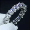 Luksusowy projektant pierścionka miłosne dla kobiety męskie projektant biżuterii pierścionek Diamentowy dla miłośników ślubu Para Walentynkowe Prezent nigdy nie zanikał, nie alergiczne kroplowanie
