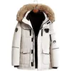 Parkas en duvet pour hommes en plein air manteau froid pour hommes pour l'hiver en duvet de canard blanc vêtements de travail doudounes courtes à motif long manteaux de plumes d'intensification homme 231218