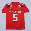 CUSTOM Texas Tech TTU Patrick Football Jersey College Patrick Mahomes II Donovan Smith Tahj Brooks Jerand Bradley Loic Fouonji Blidi Merriwe