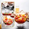 Ensembles de vaisselle Bol en plastique Salade diagonale Mini conteneurs Verre Désert PP Trifle multifonction