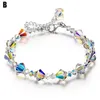 Neu Nordlichter-Armband, romantisches funkelndes Kristallarmband für Damen und Mädchen, Gliederketten-Armbänder DOD8861254O
